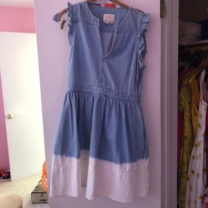 kate spade dip dye denim dress